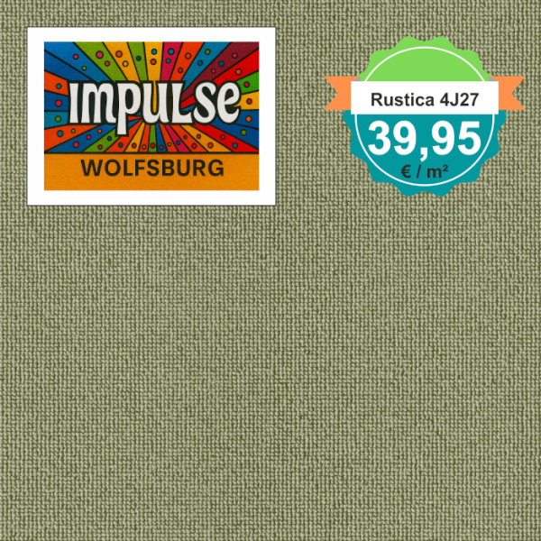 Vorwerk Rustica 4J27 grün Teppichboden – Draufsicht quadratisch